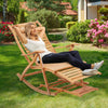 Ergonomics Massage Rocking Chair Extra Comfortable Sun Lounger Stool Adjustable