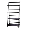 Shelf Ladder Tier Storage 4 Bookshelf Bookcase Leaning Display Wall Rack Shelves