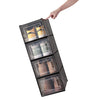 Mondeer 8/12 pcs Stackable Shoe Organiser Boxes Shoe Cabinet Transparent/Black