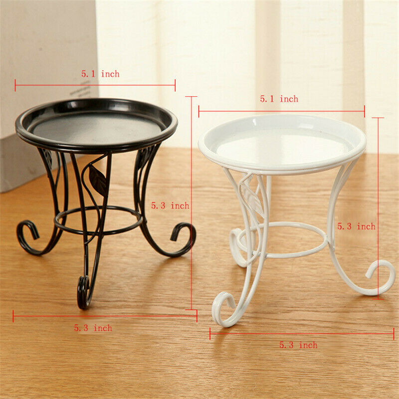 Metal Plant Pot Stand Flower Display Shelf Garden Patio Indoor Outdoor