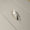 Grey Oak Sideboard 2 Door 2 Drawer Storage Cupboard Metal Handles
