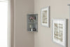 Grey Colonial MDF Corner Wall Shelf Unit Bathroom Storage