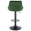 1x Breakfast Bar Stools Bar Chairs for Kitchen Bar Stools with Velvet Swivel Gas