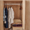 3 Door 3 Drawer Wardrobe Oak Triple Wardrobe Bedroom Furniture Hanging Rail UK