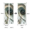 Europe Size Spiral stairs door mural Self-adhesive Stickers with Standard Size