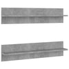 Wall Shelves 2 pcs Concrete Grey 80x11.5x18 cm Chipboard Living Room Hot Sale