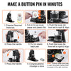 VEVOR Button Maker Machine Badge Pin Machine 1.25" 2.25" 500Free Parts Press Kit