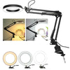LED Clamp Reading Eyecare Table Light USB Flexible Swing Arm Desk Lamp Foldable
