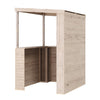 Large Garden Bar Shed Outdoor Wooden Drinks Hatch Patio Party with Storage Shelf
