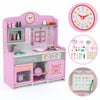 Pink Wooden Pretend Play Toy Kitchen for Kids Role Play Imaginative Playtime Set