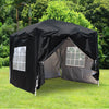 2.5x2.5m Pop Up Gazebo Marquee Outdoor Garden Party Tent Canopy 4 Side Panels