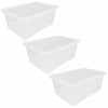 Wham Plastic Storage Shelf Box Stackable Containers Clear With Secure Clip Lid