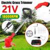 21V Electric Grass Trimmer Weed Eater Edger Lawn Mower Cordless String Trimmer
