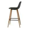 2X Bar Stools PU/ Velvet/ Fabric Breakfast Stool Chairs Kitchen Pub Grey Brown