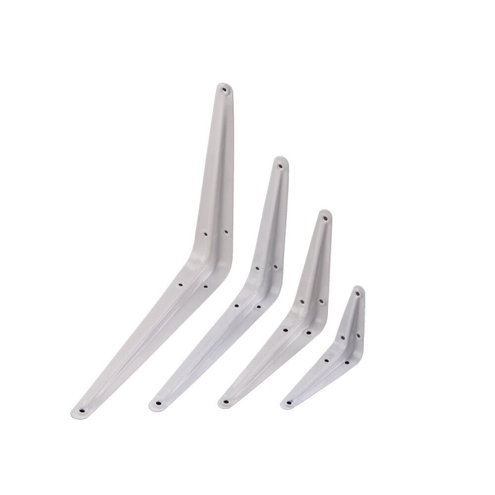 Pack 24 SHELF BRACKETS WHITE CHOICE OF SIZES LONDON PATTERN METAL, FOR SHELVING