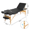 Mondeer 2/3 Folding Portable Lightweight Massage Table Salon Beauty Tattoo Couch
