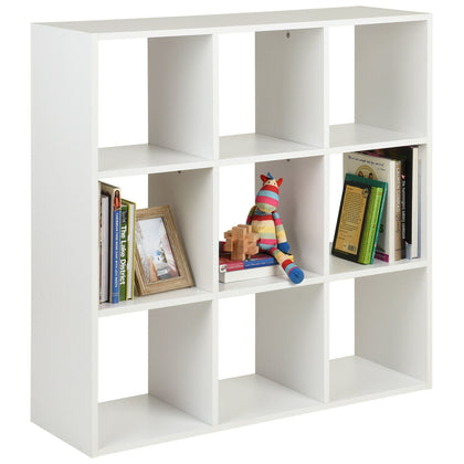 Hartleys White 9 Cube Shelving Unit Home Furniture Storage Shelves/Bookshelf