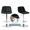 2×Bar Stools Leather / Velvet Chairs Breakfast Chair Swivel Gas Lift Adjustable