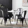 SET OF 4 TOLIX METAL DINING CHAIR INDUSTRIAL GARDEN CAFE STACKABLE SEAT BISTRO