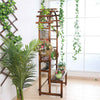 Arched Hollow Grid Wooden Storage Flower Pot Hanger Planter Climbing Stand Shelf