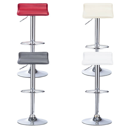 1/2x Barstool PVC Leather Gas Lift Stool Breakfast Kitchen Cafe Pub Swivel Chair