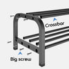 Double Clothes Rail Hanging Rack Garment Display Stand Storage Shelf Heavy Metal
