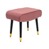 Velvet Seat Footrest Pouffe Footstool Stool Padded Ottoman Sofa Bench Chair