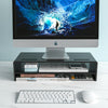 2-Tier Acrylic Monitor Stand Laptop Riser Desktop Organizer with Phone Holder