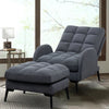 Recliner Chair Armchair w/Footstool Lazy Lounger Bedroom Sofa Sleeper Extra Soft
