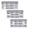 Shoe Storage Rack Cabinet Shoe Bench Shoe Shelf 10 Compartments with Cushions