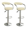 2 x Bar Stools Gas Lift Faux Leather Breakfast Kitchen Swivel Barstool Pub Chair
