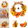 Autumn Maple Leaf Artificial Thanksgiving Halloween Home Hanging Garland Wreath