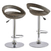 2X Rattan PU Bar Stools Breakfast Bar Chair Kitchen Stool Swivel Barstool