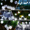 60 LED SOLAR POWERED RETRO BULB STRING LIGHTS GARDEN OUTDOOR FAIRY SUMMER LAMP