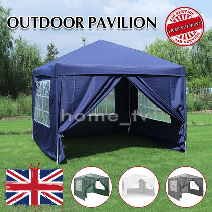 3x3m Gazebo Marquee Waterproof Outdoor Garden Patio Canopy Wedding Party Tent UK