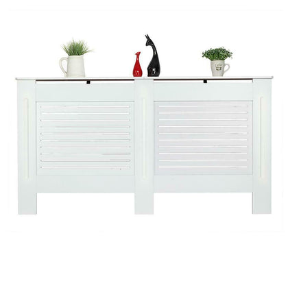 Radiator Cover White Modern Horizontal Cabinet Bookcases, Shelving XL