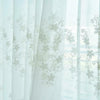 2.5x1m Polyester Embroidery Printing Curtain Home Window Decor(White)