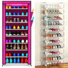 9 Tiers Shoe Rack Storage Shelf Display Stand Organiser Unit Cabinet Drawer Case