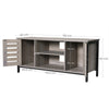 TV Stand TV Console Unit with Shelves Cabinet with Storage Louvred Doors LTV43MB