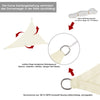 Outdoor Shade Sail Patio Suncreen Awning Garden Sun Canopy UV Protected w/ Rope