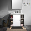 Bathroom Sink Storage Cabinet Under Free Standing With Shelves Furniture Grey