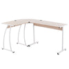 Corner Desk Table PC Workstation L-Shaped Oak Gaming Computer Home Office Study