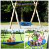 100cm Large Padded Kids Basket Crows Nest Tree Swing Seat Climbing Frame Garden