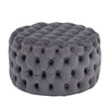 Luxury Chesterfield Velvet Tufted Footstool Vanity Chair Coffee Table Stool Home