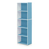 Furinno Luder 5-Tier Reversible Color Open Shelf Bookcase Office Home Storage
