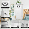 Waterproof Bathroom Cabinet Floor Unit Slim Toilet Organizer Storage Cupboard
