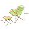 Soft Cushion Padded Camping Chair Stool Set Folding Indoor Outdoor Casual Chair