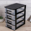 4 Tier Plastic Storage Drawers Home Office Tower Unit Organizer Tidy Paper Rack