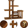 New Strong 5 Tier Wooden Plant Stand Garden Flowerpot Shelf Sturdy Display Decor