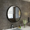 Gold Round Wall Mirror Bathroom Frame Mirror Iron Wall Mounted Mirror 50CM